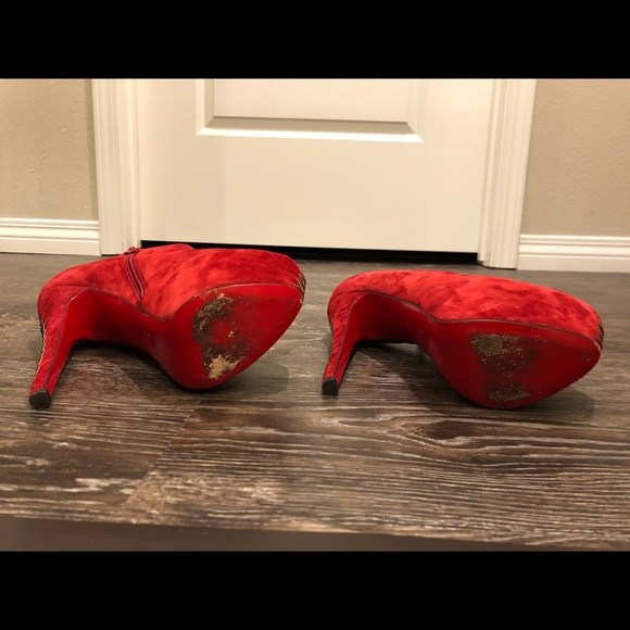 Christian Louboutin Size 40 Suede Booties - Picture 6 of 8